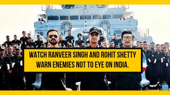 [Watch Video]Ranveer Singh and Rohit Shetty warns enemies not to eye on India