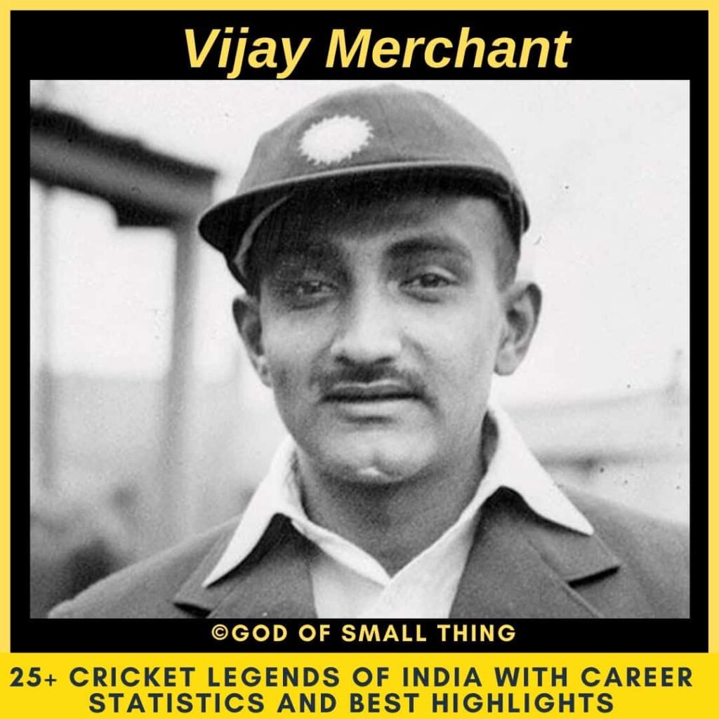 Best Cricketers of India Vijay Merchant