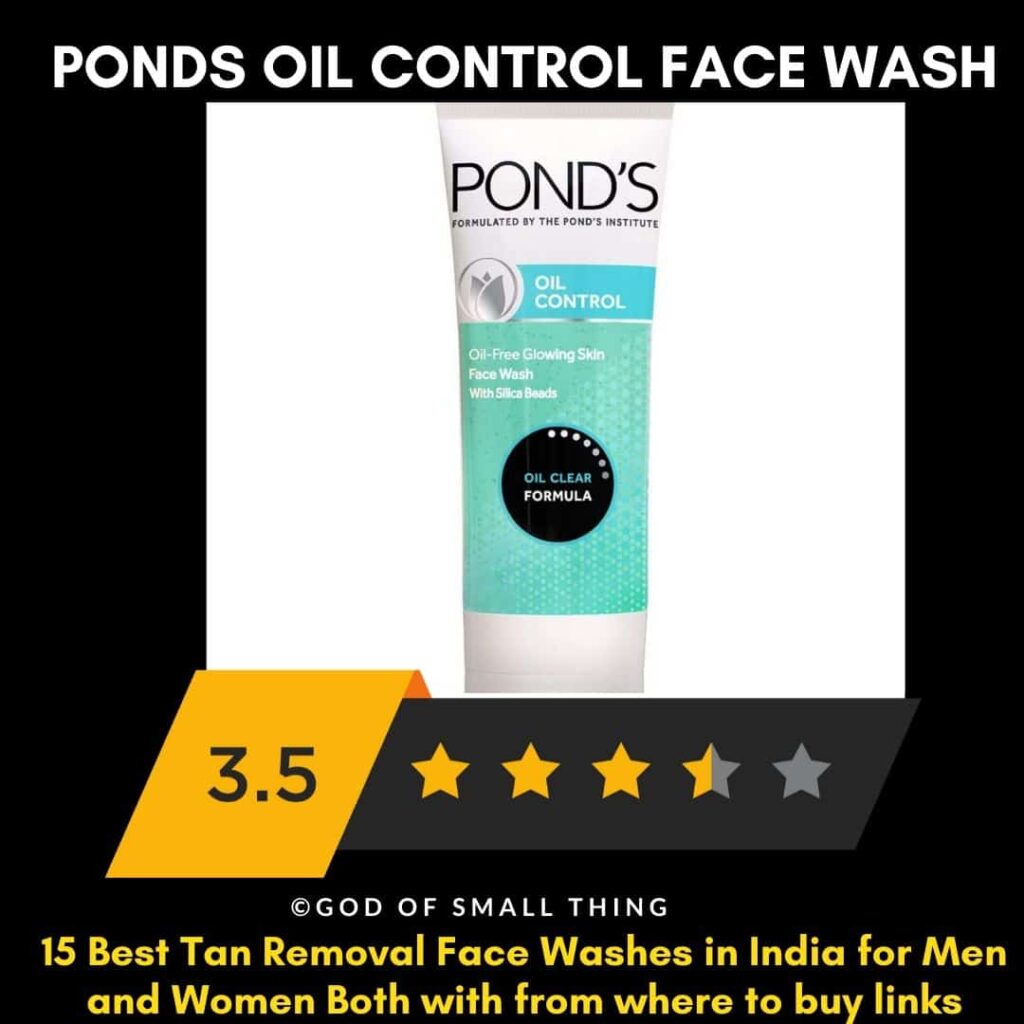 Ponds oil control face wash Tan Removal Face Wash in India