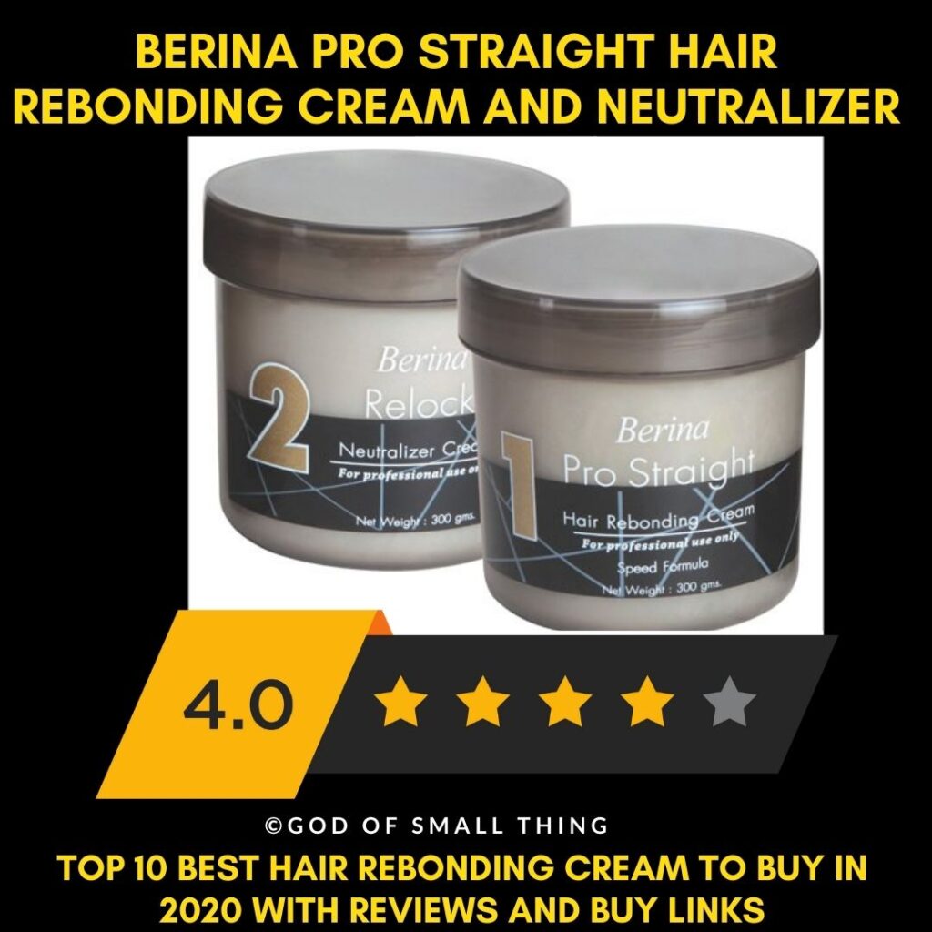 Best Hair Rebonding cream Berina pro straight hair rebonding cream