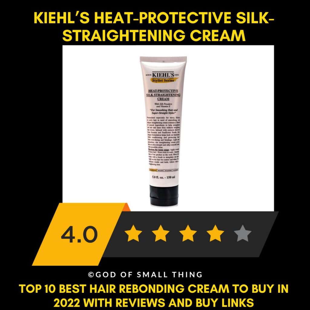 Hair Rebonding cream Kiehl’s Heat-Protective Silk-Straightening Cream