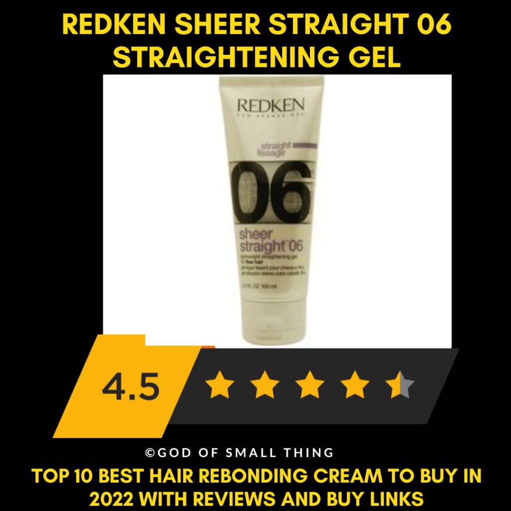 Hair Rebonding cream Redken Sheer Straight 06 Straightening Gel