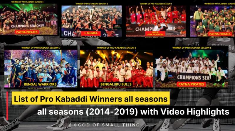 List of Pro Kabaddi Winners