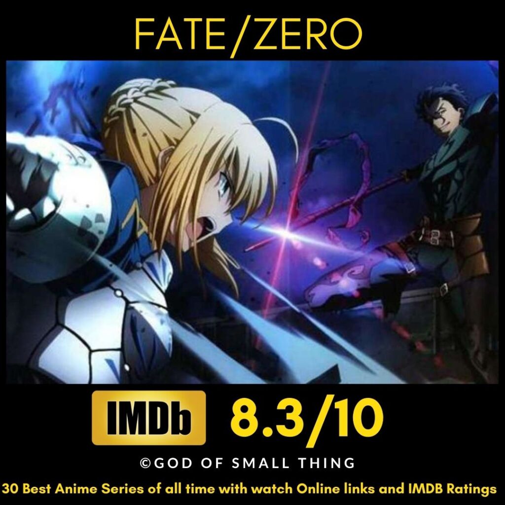Best Anime Series Fate_Zero
