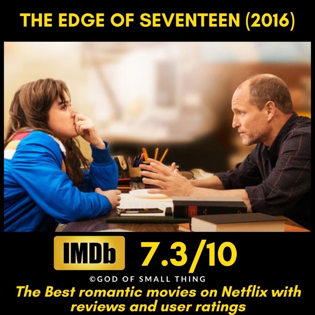 Best rated romantic movies on netflix The Edge of Seventeen