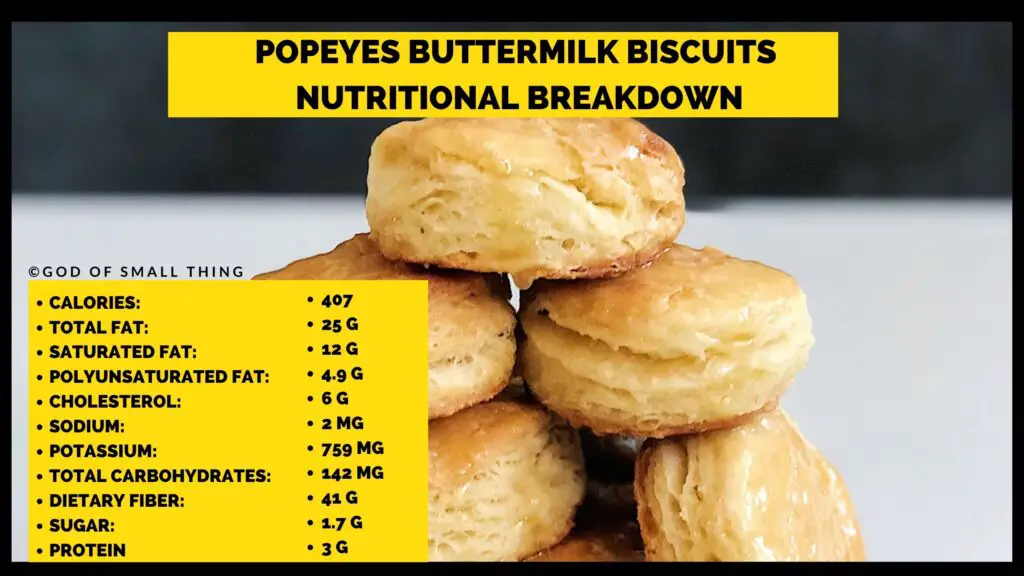 Nutritional Breakdown of Popeyes Buttermilk Biscuits