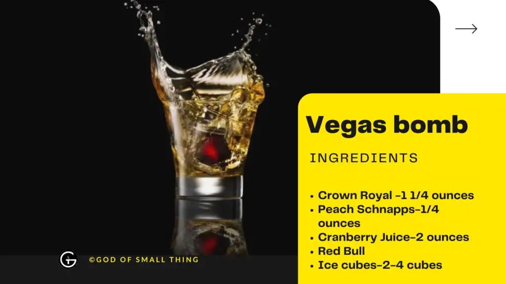 Vegas bomb Ingredients