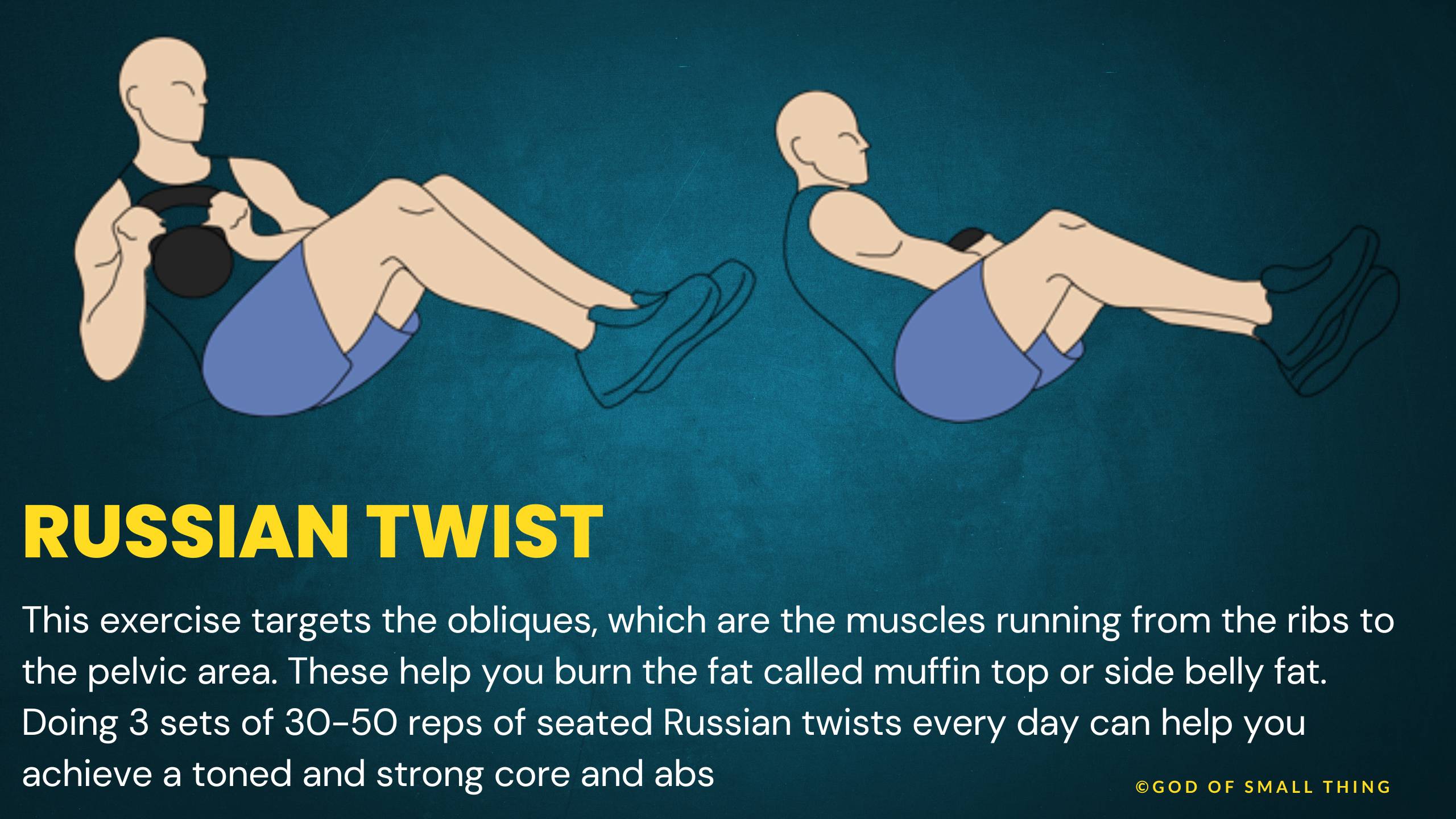 HIIT Workout Russian Twist for Weight Loss