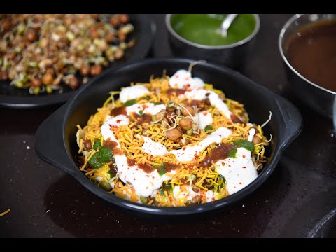 dahi sprouts chaat recipe | sprouts chaat recipe | dahi puri with sprouts