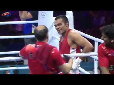 Vikas Krishan [IND] vs Steven Donnelly [NIR] - Boxing 75kg - Commonwealth Games 2018