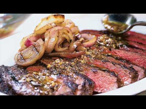 DELICIOUS GRILLED FLANK STEAK WITH LEMON HERB SAUCE