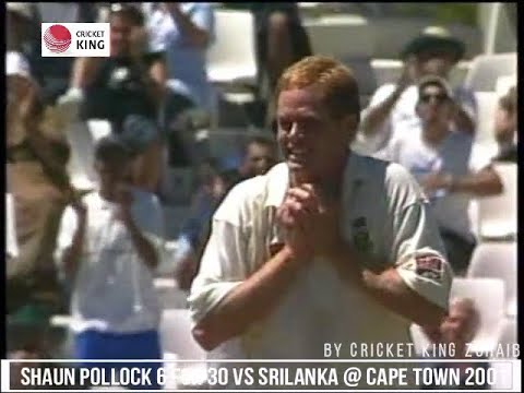 Shaun Pollock 6 for 30 vs Srilanka 2nd Test @ Cape Town 2001