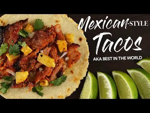 Mexican-Style TACOS from Scratch - Tacos Al Pastor | Guga Foods