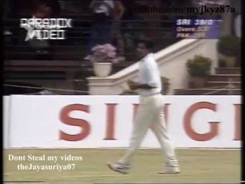 Jayasuriya Fastest ODI 50 vs Pakistan - Ball by Ball