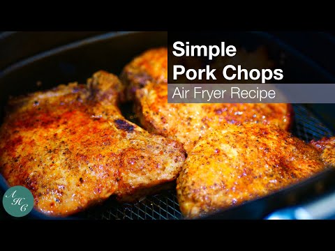 AIR FRYER Pork Chops Simple Recipe in under 10 minutes | EASY and TENDER!
