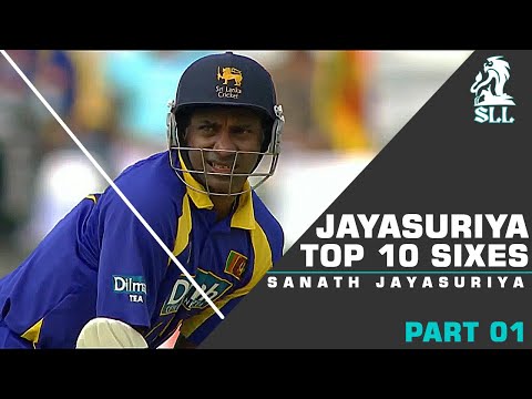 Sanath Jayasuriya Top 10 Sixes. || Best Sixes || Unbelievable Sixes.