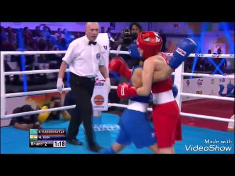 Mary kom&#039;s best fight. India🇮🇳 Vs Kazakhstan 🇭🇹