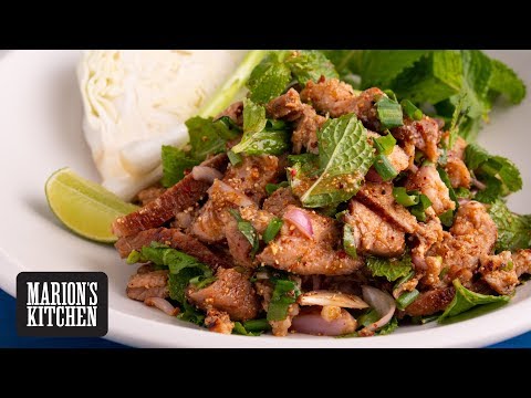 Spicy Thai Grilled Pork Salad (Moo Nam Tok) - Marion&#039;s Kitchen