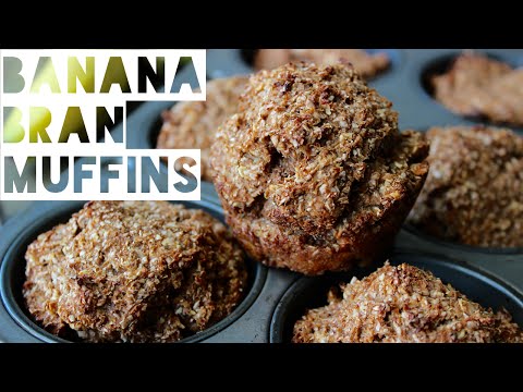 Healthy Muffins Recipe | How To Make Low Fat Banana Bran Muffins