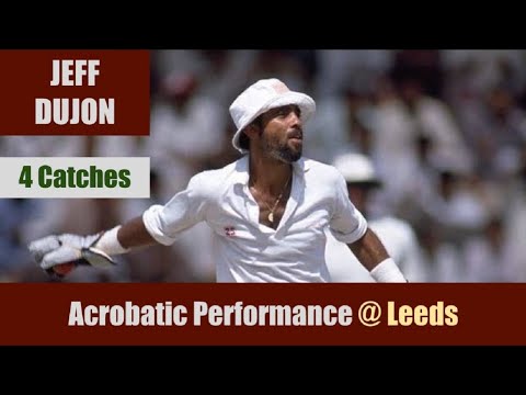 JEFF DUJON | Acrobatic Performance @ Leeds | 2nd ODI | WEST INDIES tour of ENGLAND 1988