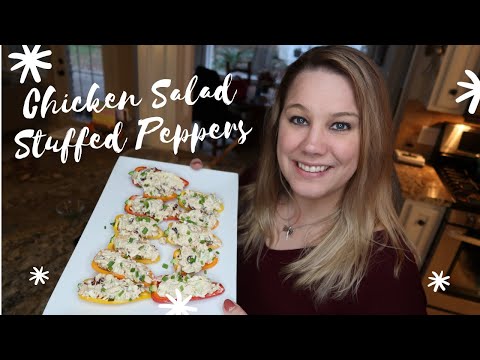CHICKEN SALAD STUFFED PEPPERS // WHOLE30 APPETIZER