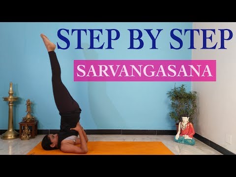 Shoulder Stand or Sarvangasana Easy Step by Step | Yoga for Beginners | Yogalates with Rashmi