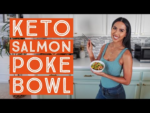 Keto Salmon Poke Bowl Recipe