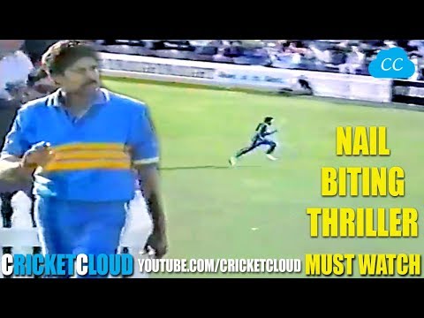 KAPIL DEV Ran Like a Cheetah to Save boundary in a NAIL BITING THRILLER - MUST WATCH !!