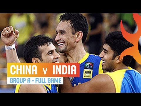 China v India - Full Game Group A - 2014 FIBA Asia Cup