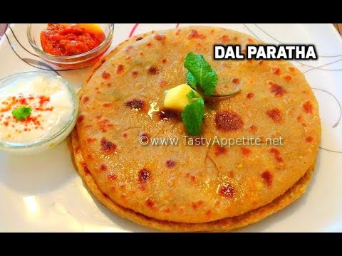 Dal Paratha / How to make Dal Paratha - Quick Recipe / Tasty Appetite