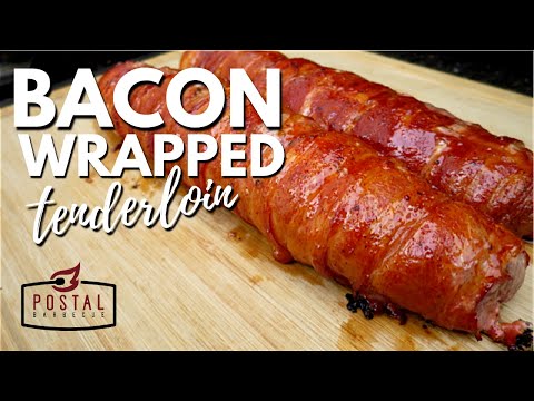 Bacon Wrapped Pork Tenderloin Recipe - How to Cook Bacon wrapped Tenderloin on the Grill Easy