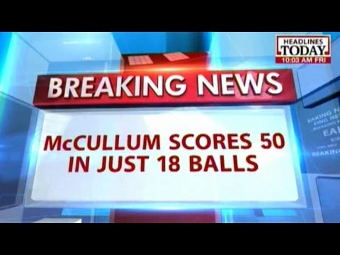 Brendon McCullum Smashes Fastest 50 in World Cup History