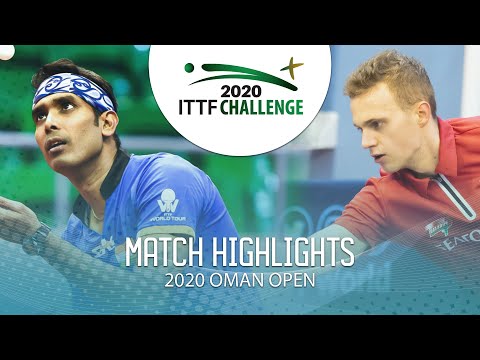 Achanta Sharath Kamal vs Khanin Aliaksandr | 2020 ITTF Oman Open Highlights (R16)