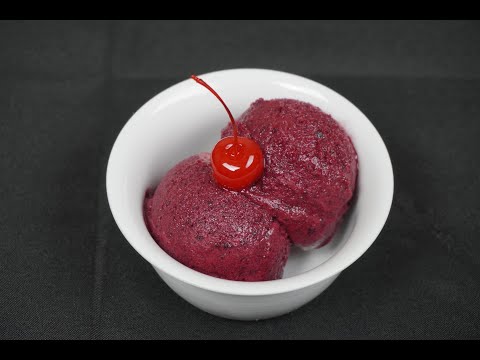 Easy Cherry Sorbet Recipe - How to make Cherry Sorbet