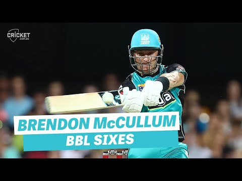Every one of Brendon McCullum&#039;s BBL sixes