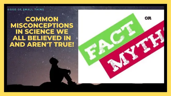 Common misconceptions in science we all believed in and aren't true!