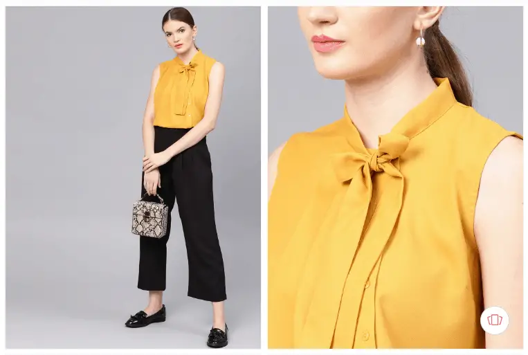  Fashion steals from Gossip Girl: mustard yellow top from Myntra 