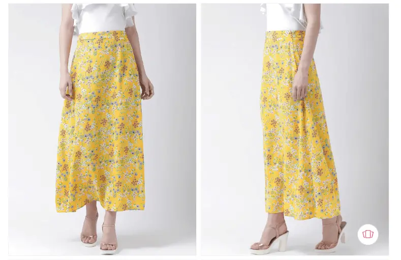  Fashion steals:The Vanca women floral printed line maxi skirt from Myntra 