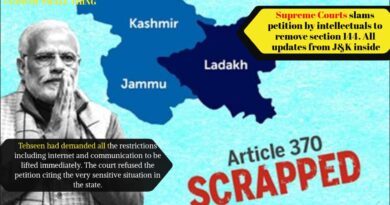 Supreme Courts slams petition by intellectuals to remove section 144. All updates from J&K inside