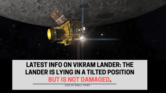 Latest Info on Vikram lander
