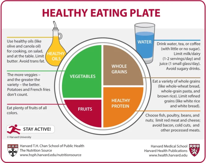 Healthy Lifestyle balanced food chart