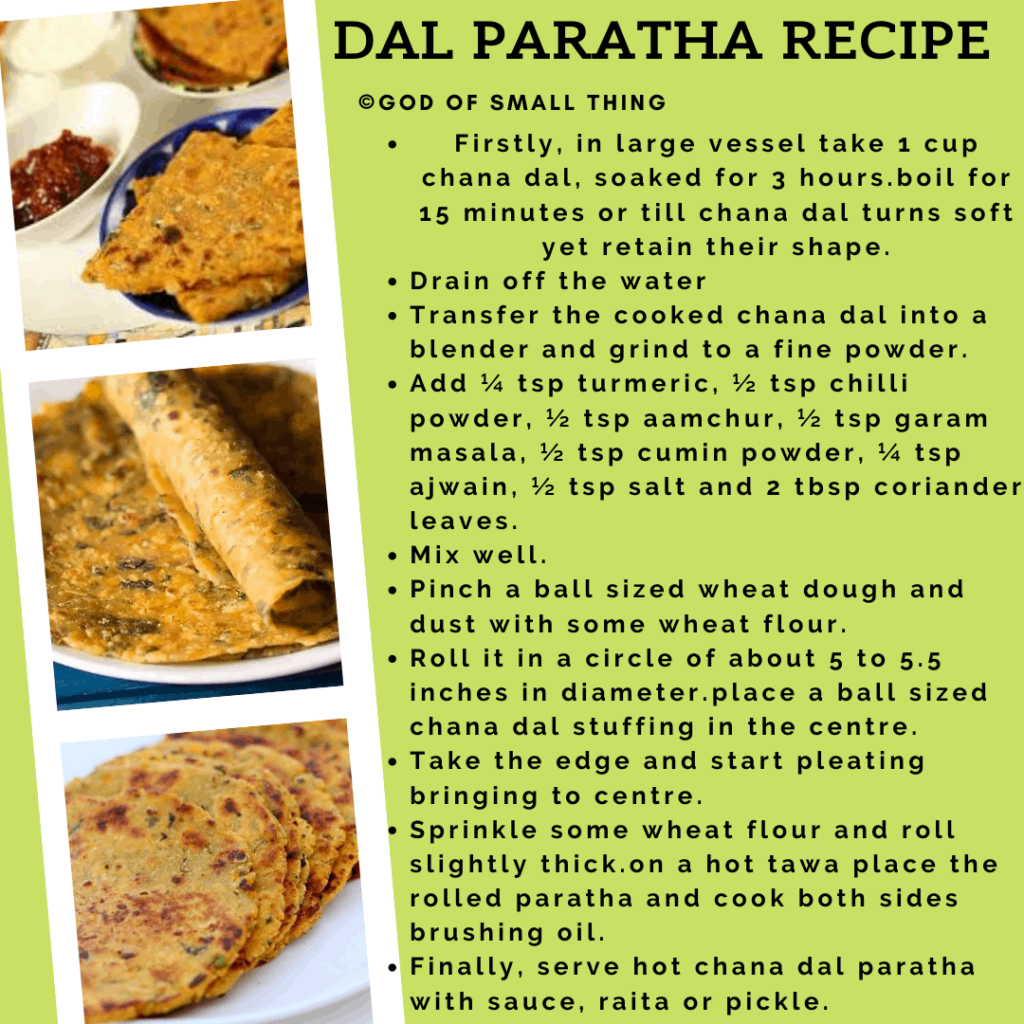 Indian Breakfast Recipes Dal Parantha Recipe 