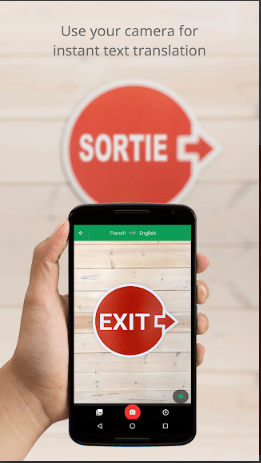 Best AR app for android: Google Translate