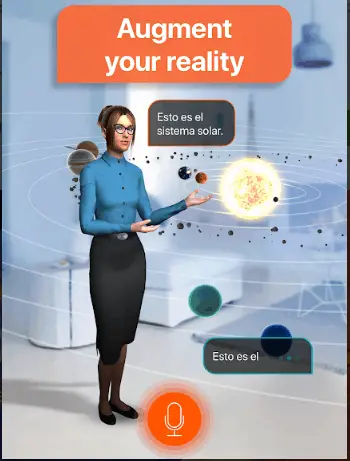 Best augmented reality app for android: Mondly AR