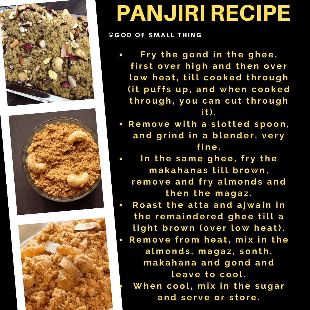 Panjiri Recipe Instructions step by step