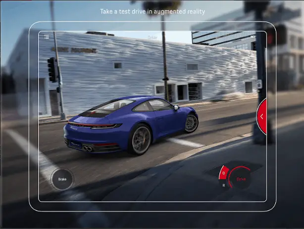 Best augmented reality app for android: Porsche AR