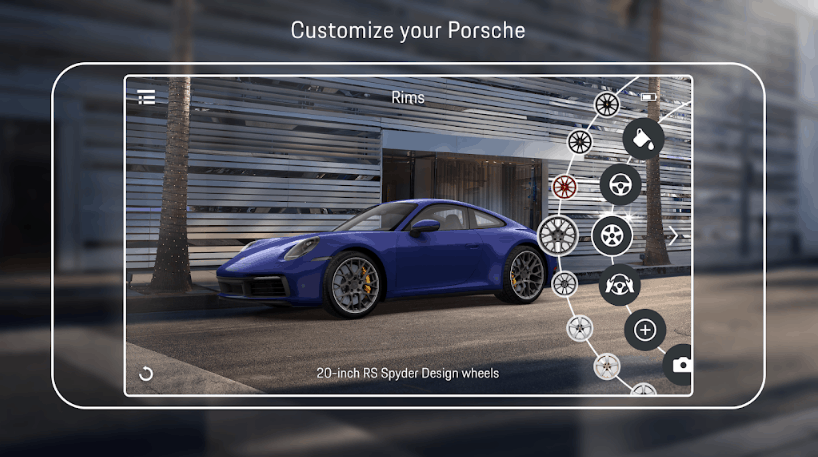 Best augmented reality app for android: Porsche AR