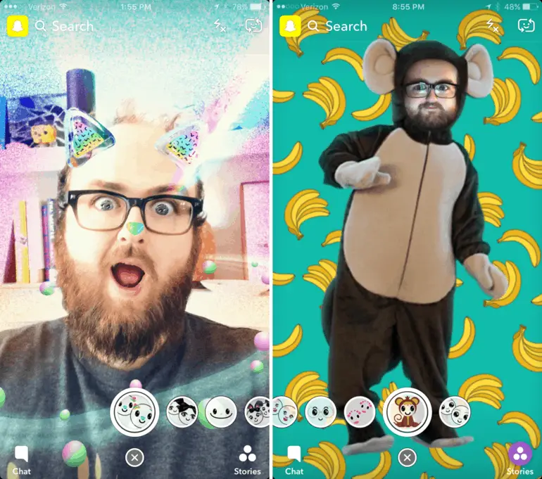 Best augmented reality apps Snapchat