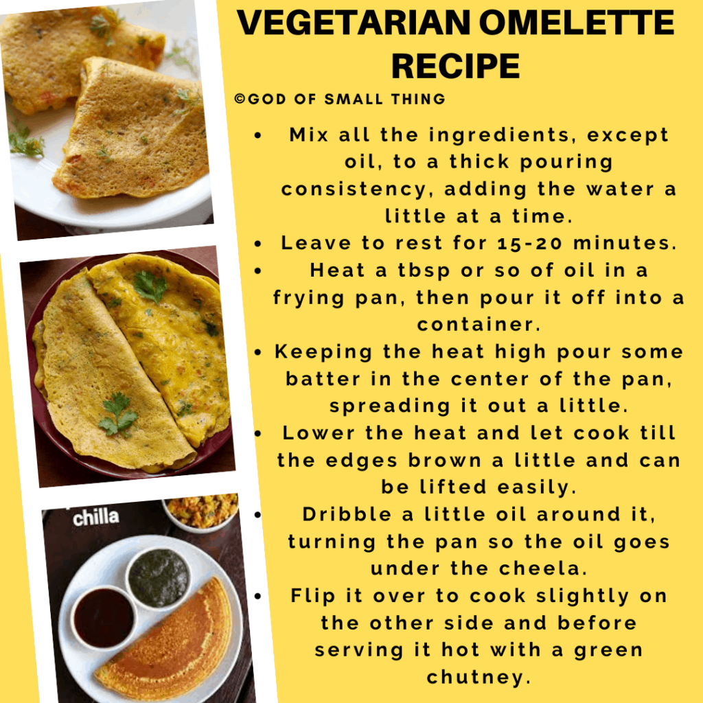 Indian Breakfast Recipes Vegetarian Omelette