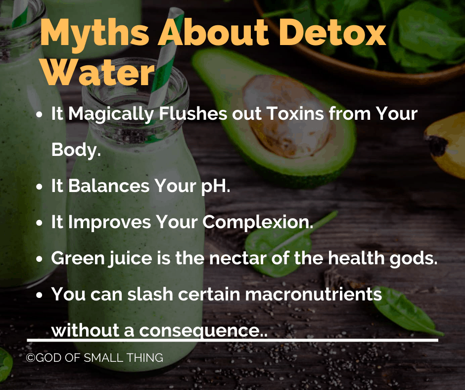 myths about detox water